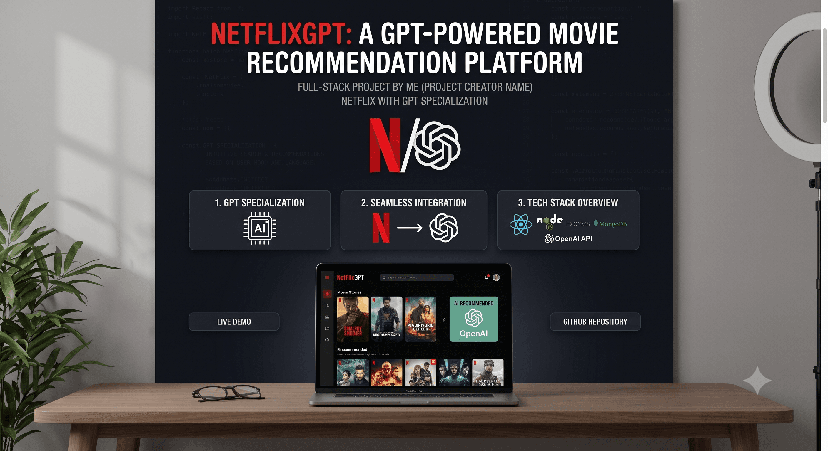 NetflixGPT – AI-Powered Recommendation App